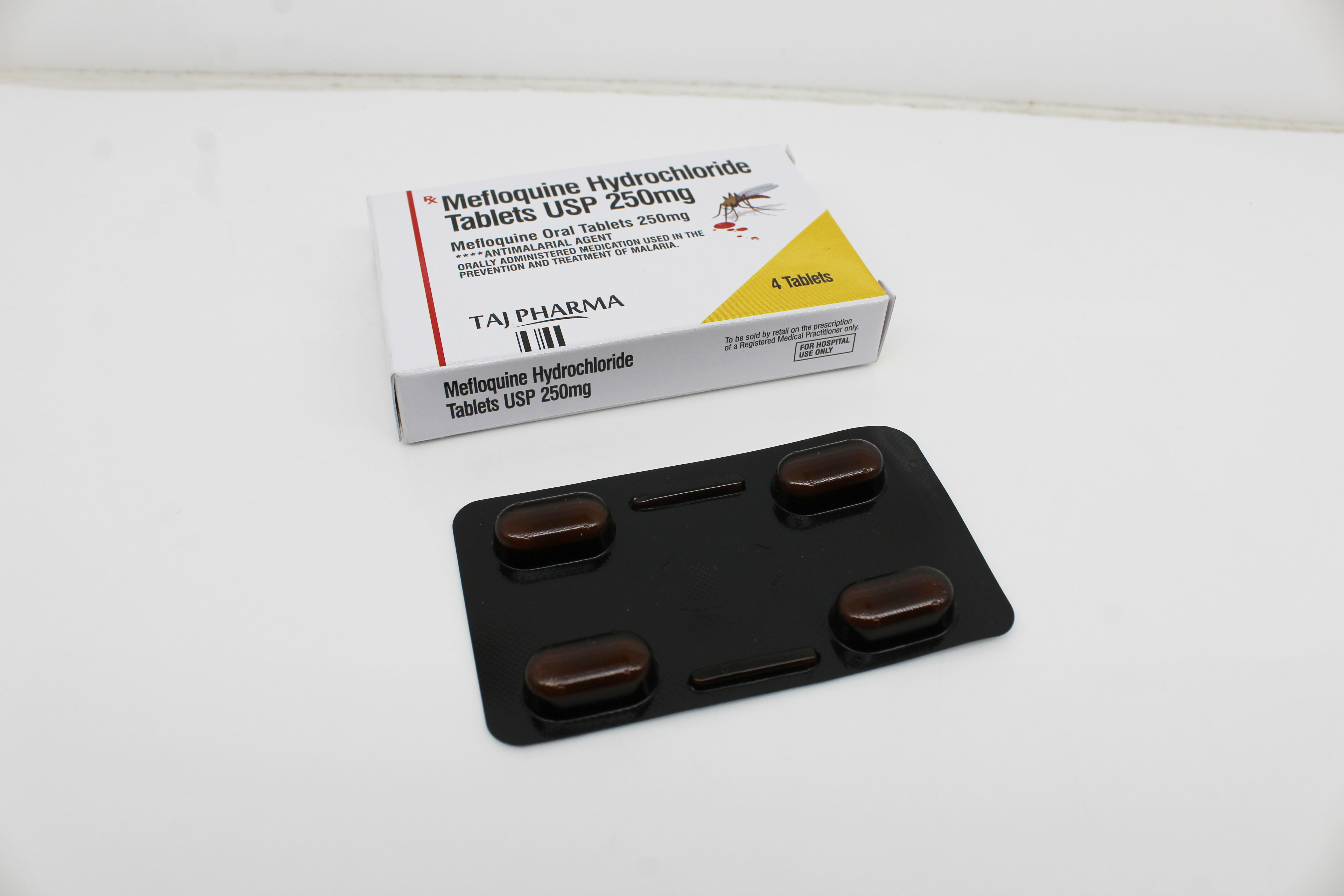 Mefloquine Hydrochloride Tablets 250mg Best Price in Mumbai - Competitive pricing for generic antimalarial tablets by Taj Pharma